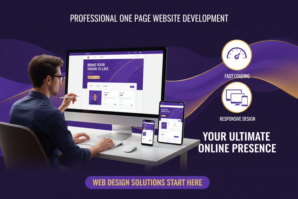 One Page Website Development Service