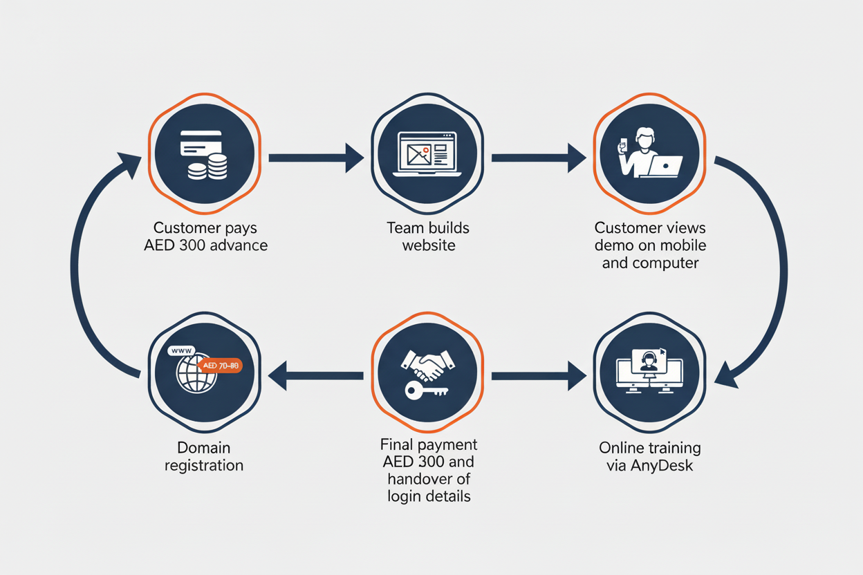 How Our Web Development Service Works - Step by Step Process